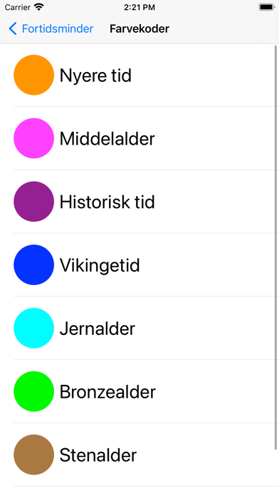Fortidsminder i Danmark Screenshot