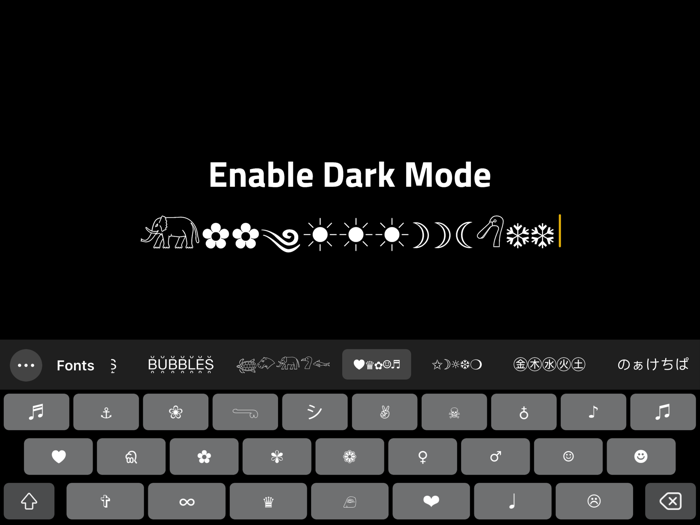 Fonts keyboard - for iPhones
