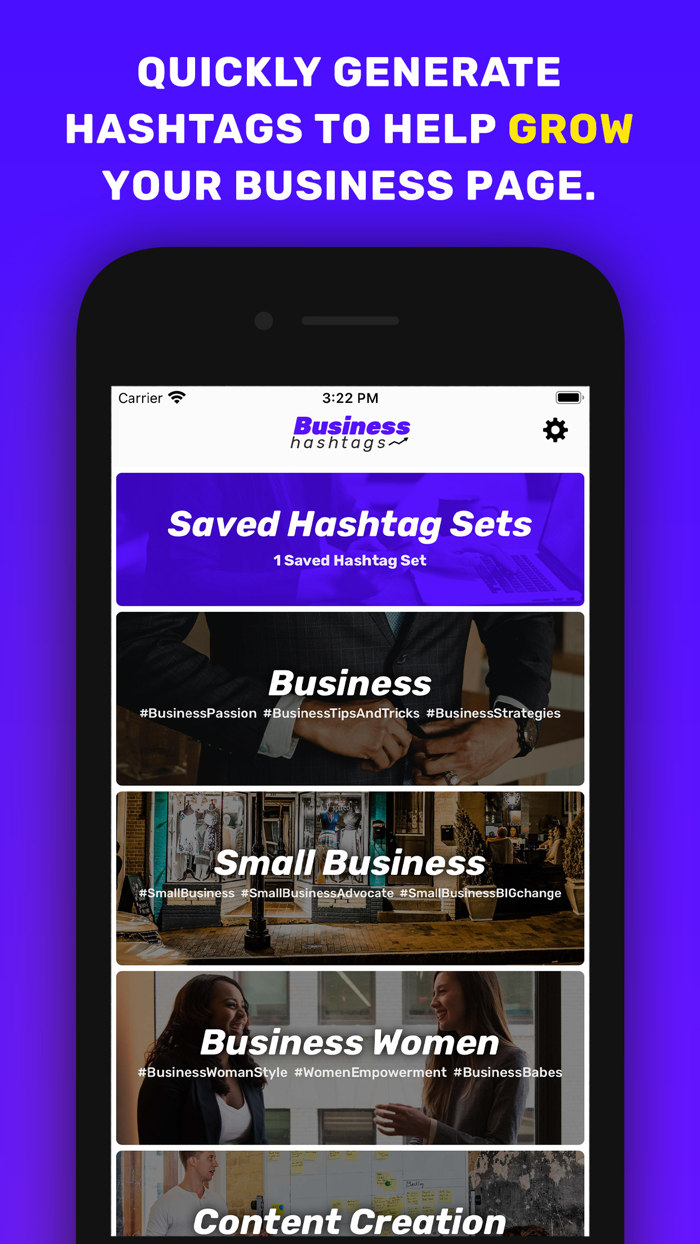 Business Hashtags App