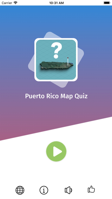 Puerto Rico: Regions Map Quiz Screenshot