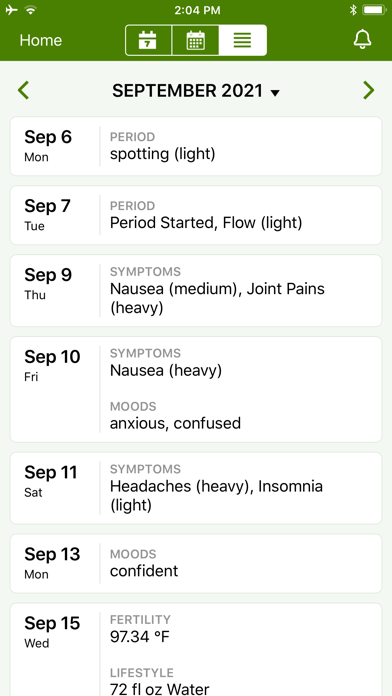 Period Tracker Lite screenshot 5