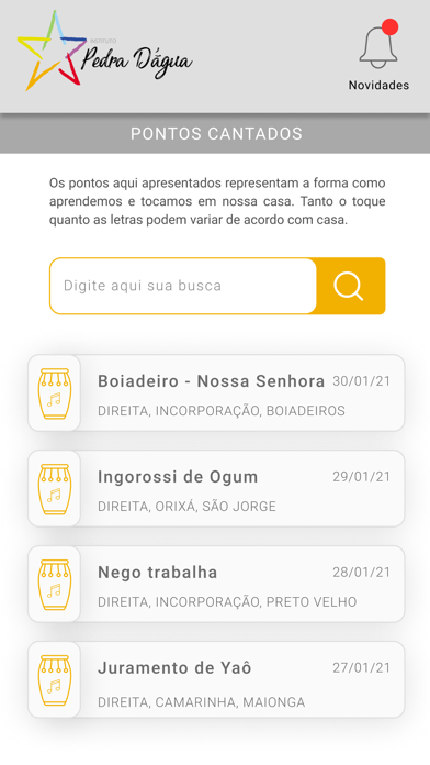 Instituto Pedra D'água Screenshot