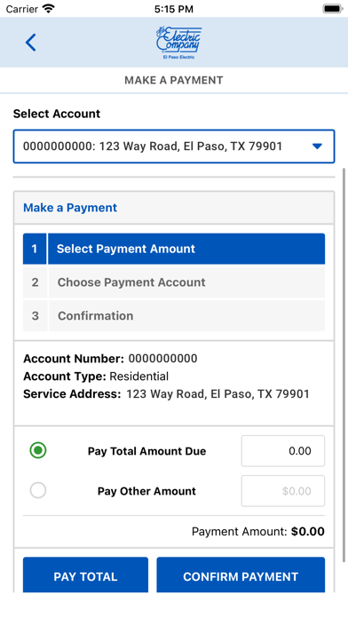 El Paso Electric Screenshot