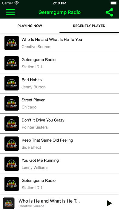 Getemgump Radio Screenshot