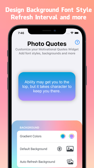 PhotoQuotes -Motivation Widget Screenshot