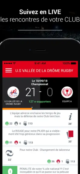 Game screenshot U S VALLEE DE LA DROME RUGBY mod apk