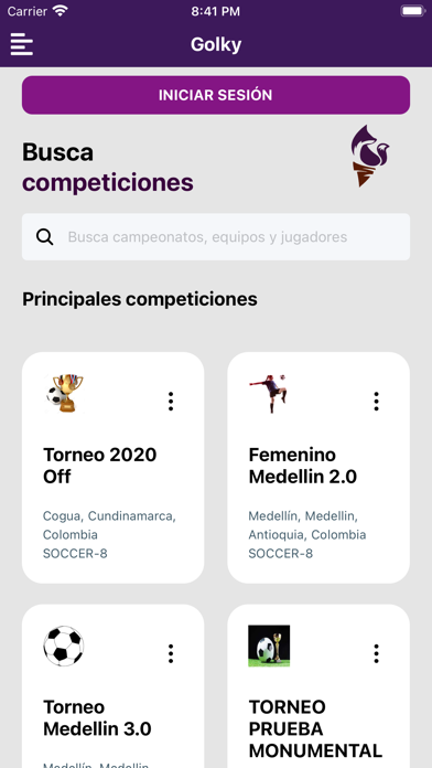 Mega Torneos Bogotá Screenshot