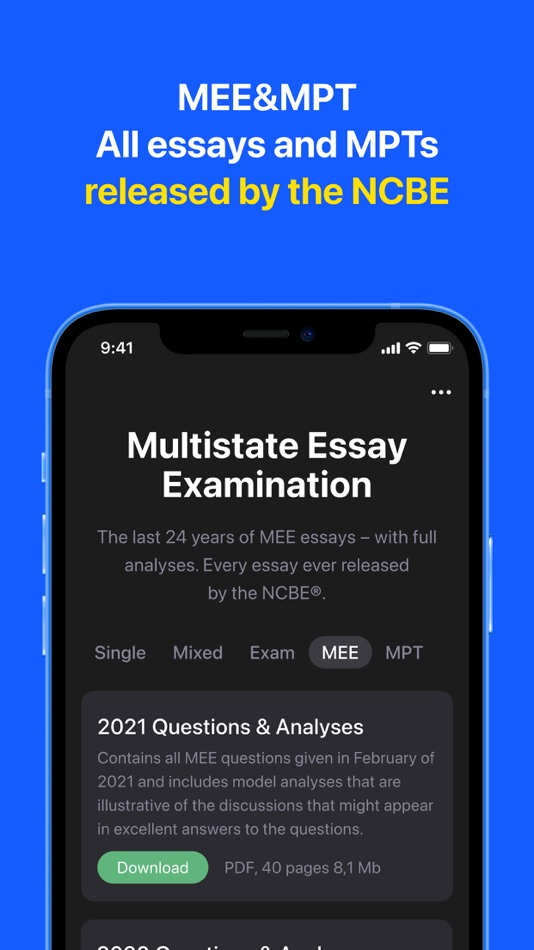 #8. Bar Exam & MBE: Bar Prep (iOS) 由: Elegant eLearning
