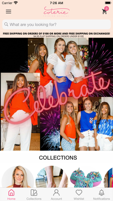 Coterie Boutique Screenshot 1 - AppWisp.com Coterie Boutique Screenshot 1 - AppWisp.com
