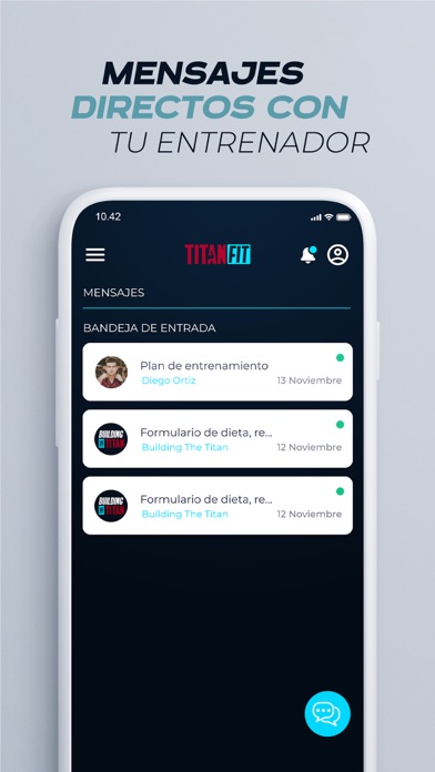 TitanFit - Entrenador Gym Screenshot