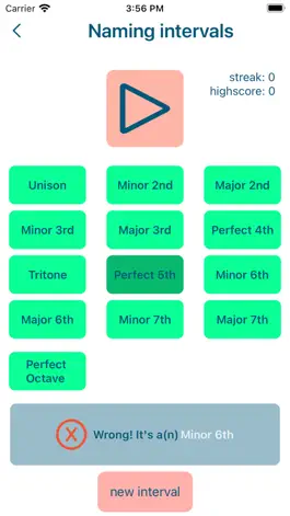 Game screenshot Naming Intervals apk
