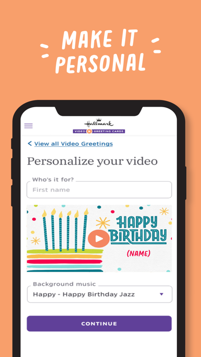 Hallmark Video Greeting Cards Screenshot