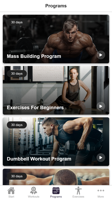 Muscle Growth Workout Screenshot