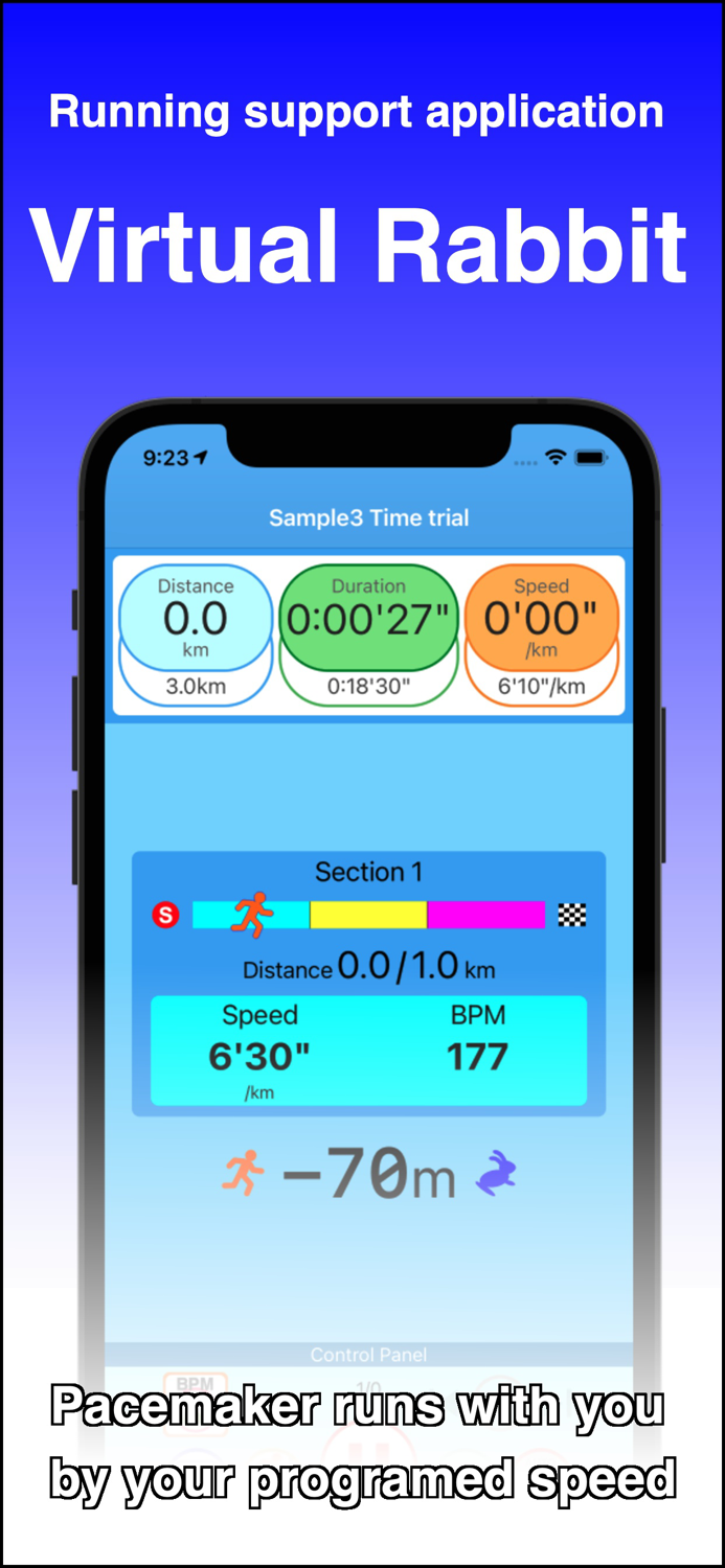 Virtual Rabbit - Running Pacer
