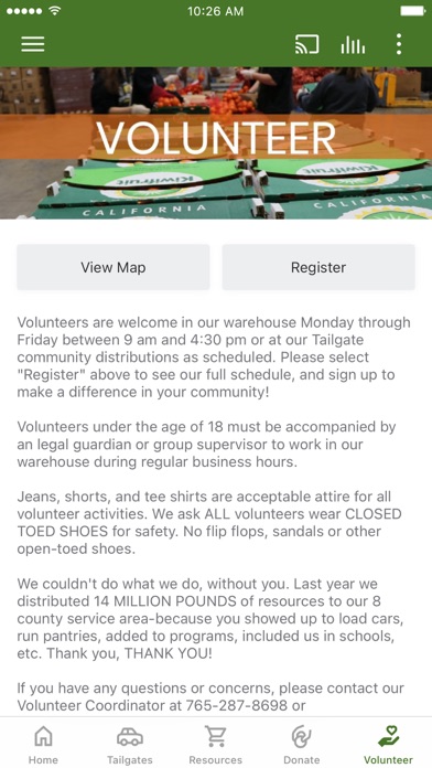 Second Harvest Food Bank ECI Screenshot