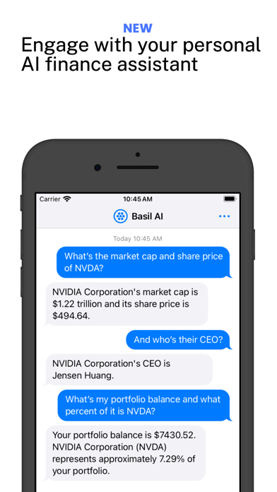 Basil - Track Investments Screenshot