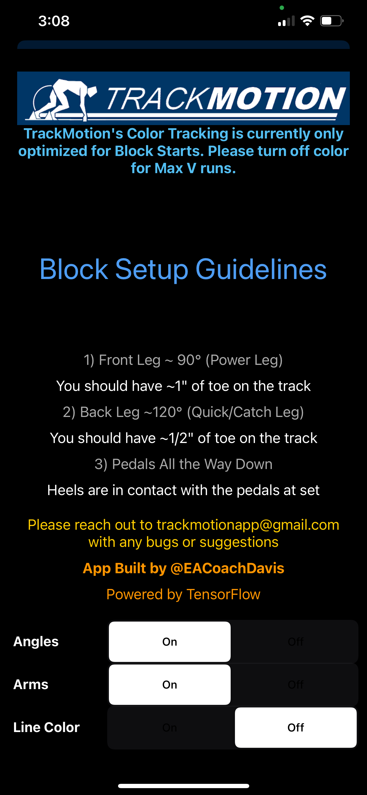 TrackMotion: Sprint Analysis