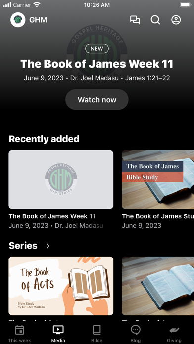 Gospel Heritage Ministries Screenshot