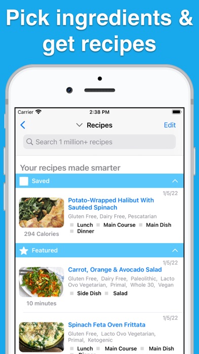 GreenBites - Smart Food Search Screenshot