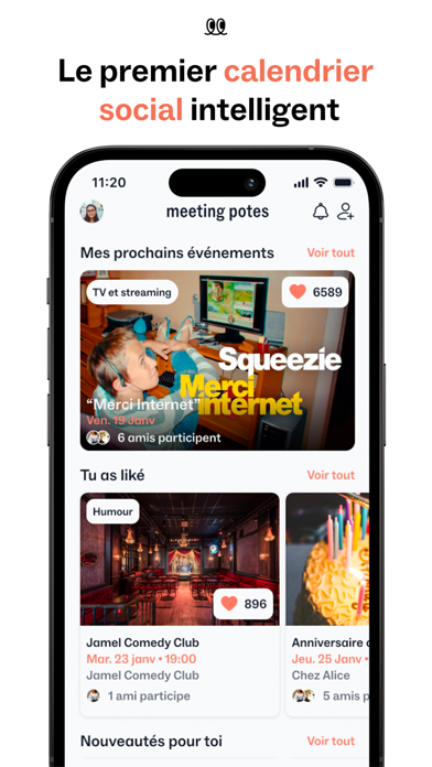 Meeting Potes: social calendar Screenshot 1 - AppWisp.com Meeting Potes: social calendar Screenshot 1 - AppWisp.com