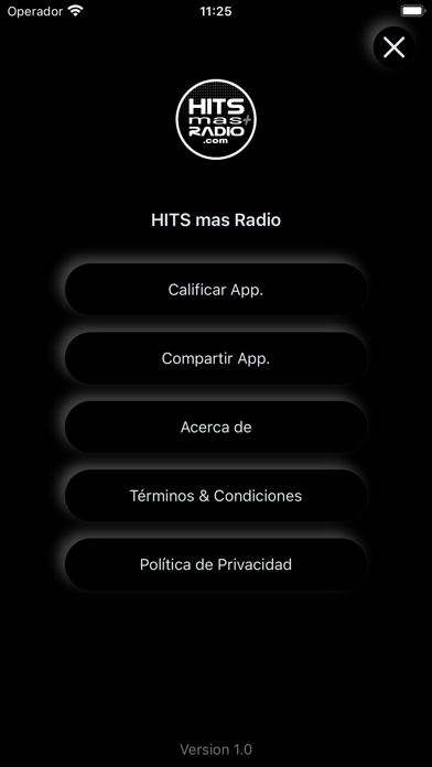 HITS mas Radio Screenshot