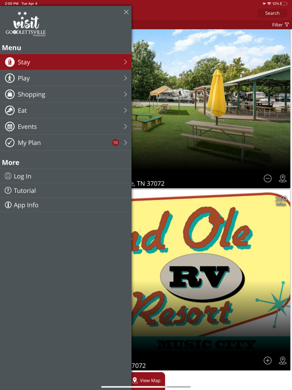 Visit Goodlettsville iPad screenshot 1 - Travel app