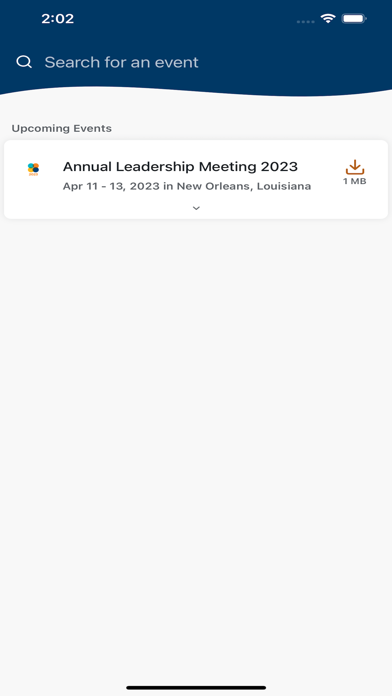 SCA Health Events Screenshot