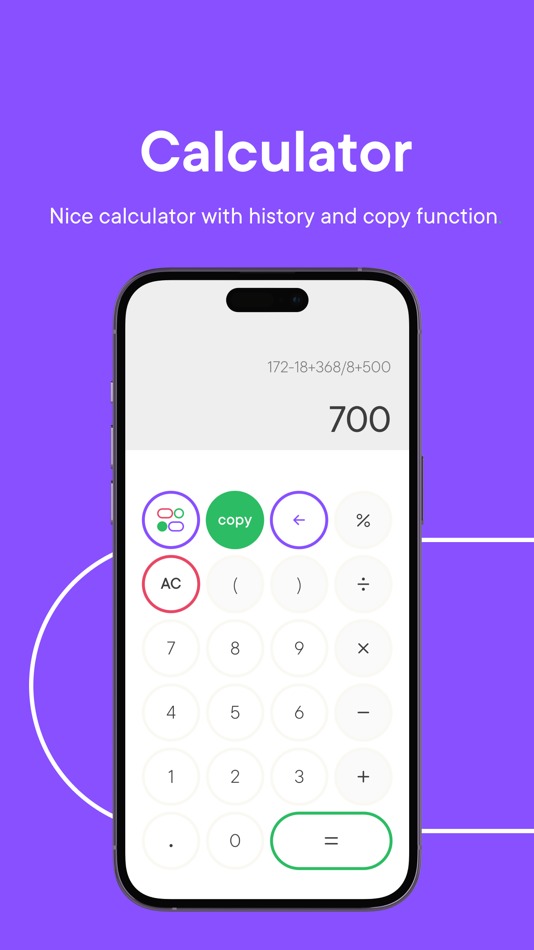 #1. Calculator ÷ (iOS) Podle: Przemyslaw Skowronek