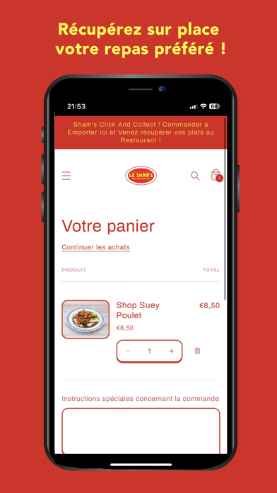 Sham s Click and Collect Screenshot