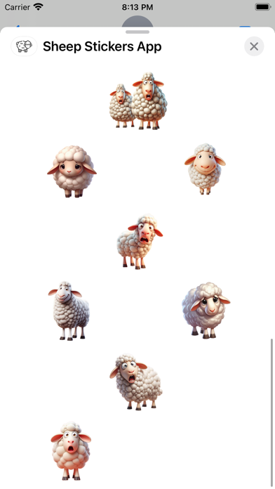 Screenshot #3 pour Sheep Stickers App