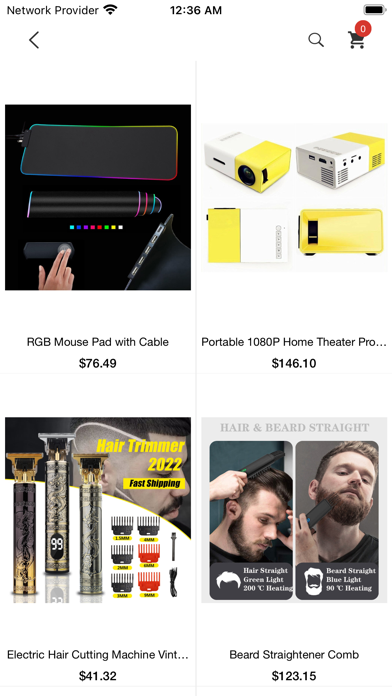 Snuggie Electronics Store Screenshot