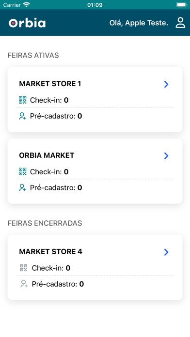 Orbia cadastro Screenshot