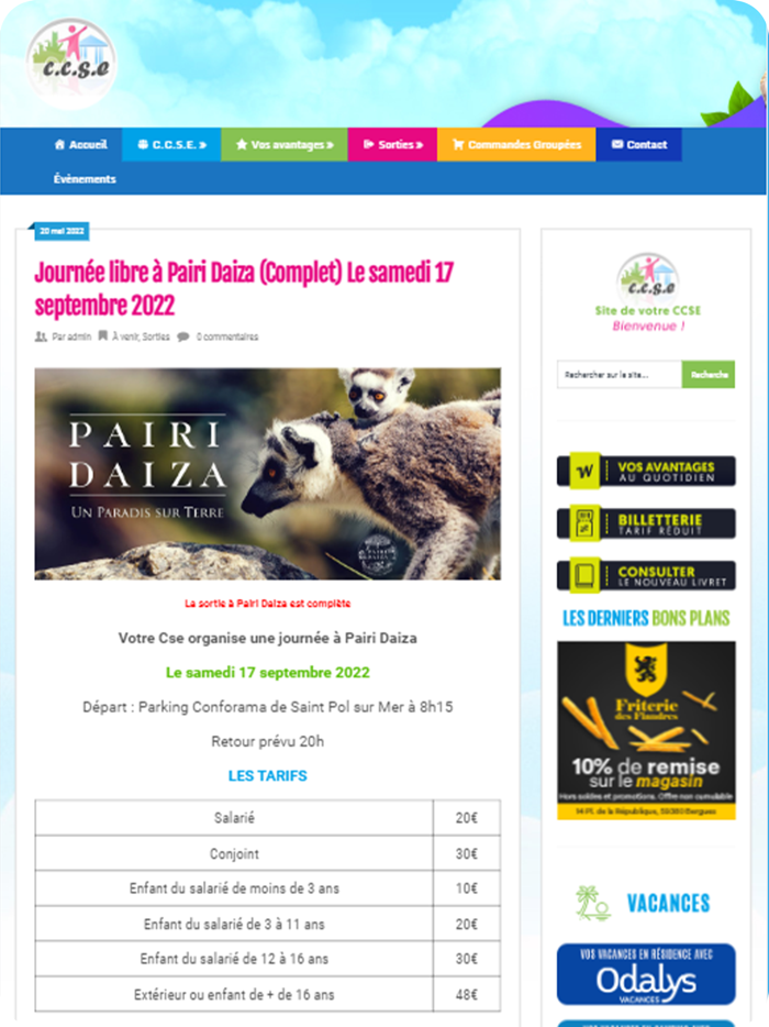 CCSE Papillons Blancs DK