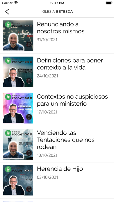 Betesdapp Screenshot