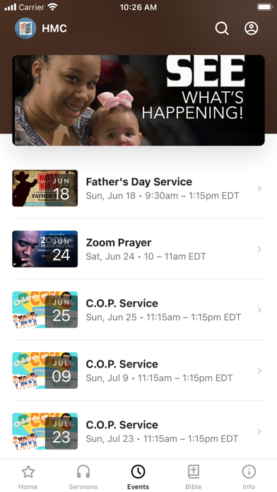 HARRIS MEMORIAL COGIC Screenshot