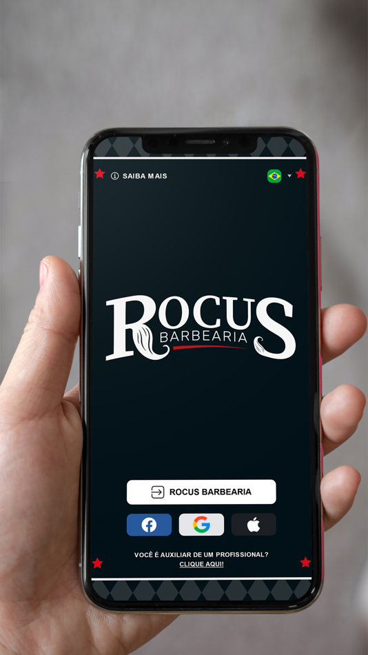 #1. Rocus Barbearia (iOS) By: Mmtools Consultoria e Projetos De Informatica Ltda - ME