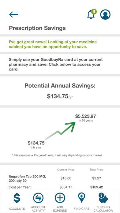 BlueSolutions Spending Screenshot