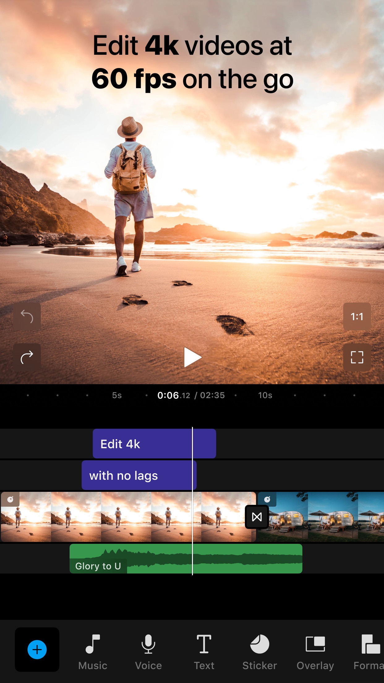 Screenshot do app Filmr - Pro Video Editor