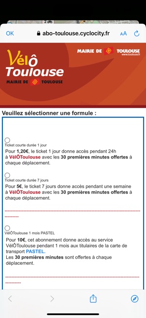 Toul Bike V lo Toulouse on the App Store