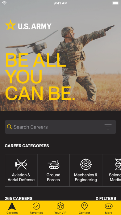 U.S. Army Career Navigator Screenshot