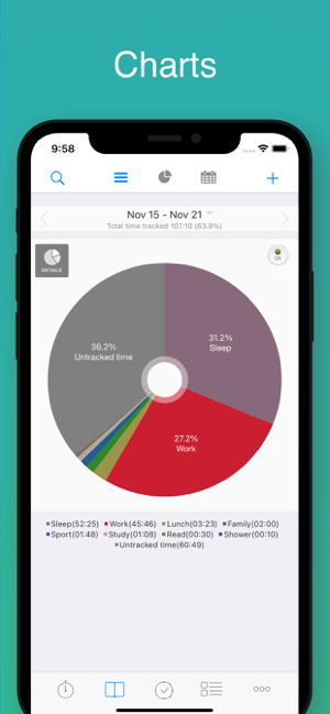 ‎aTimeLogger Time Tracker Screenshot