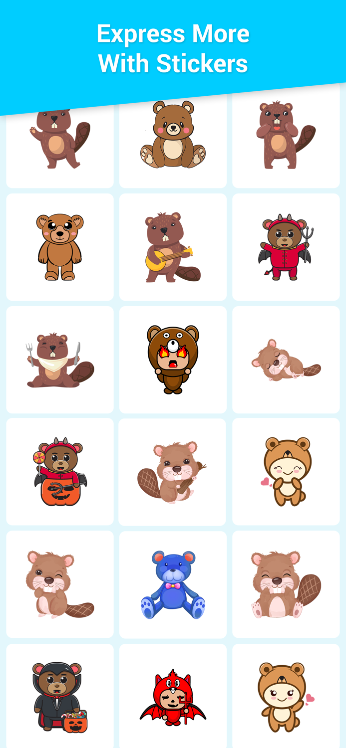 The Beaver and Bear Emojis