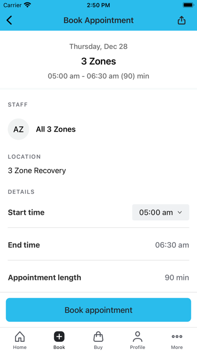 3 Zone Recovery Screenshot