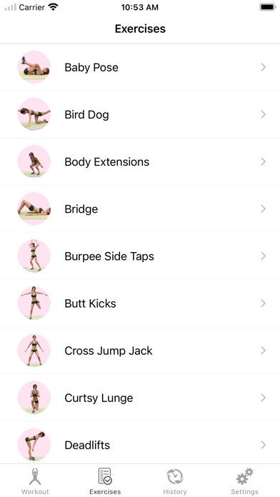 Glutes Butt Workout Home Plan screenshot n.3