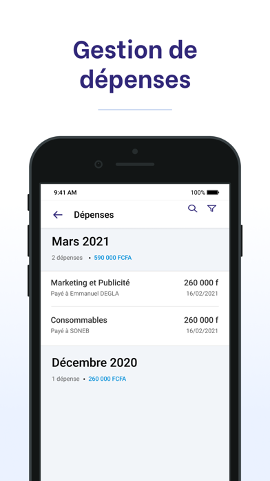 e-Tchité Gestion Screenshot