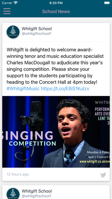 Whitgift Hub Screenshot