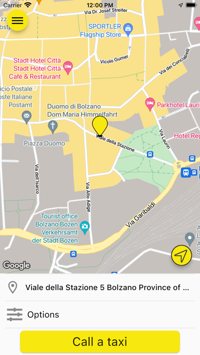 Alto Adige Taxi Südtirol Screenshot