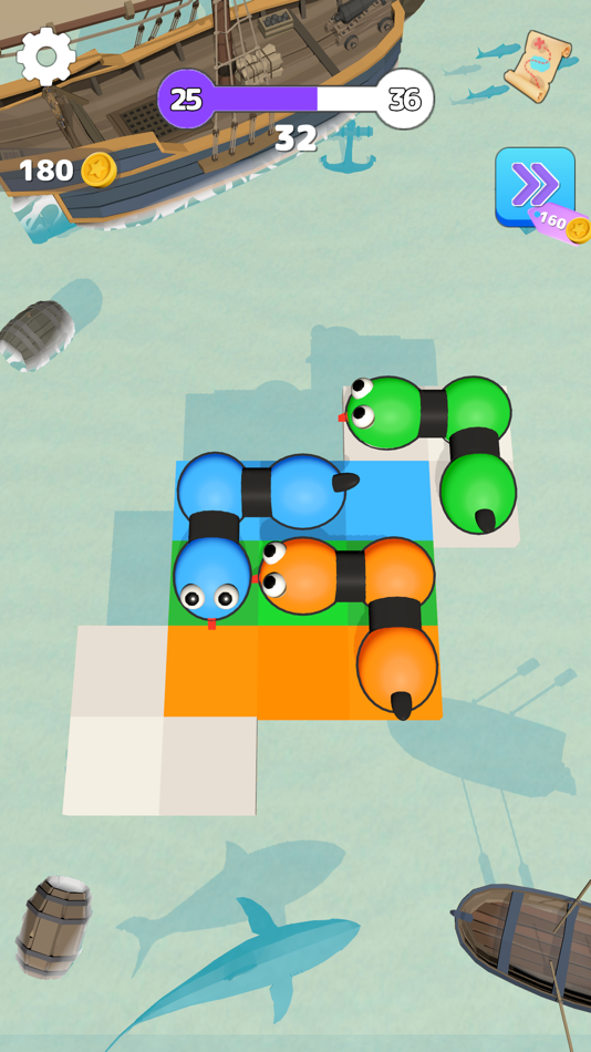 #4. Rainbow Snake! (iOS) 由: NoBrain Studio