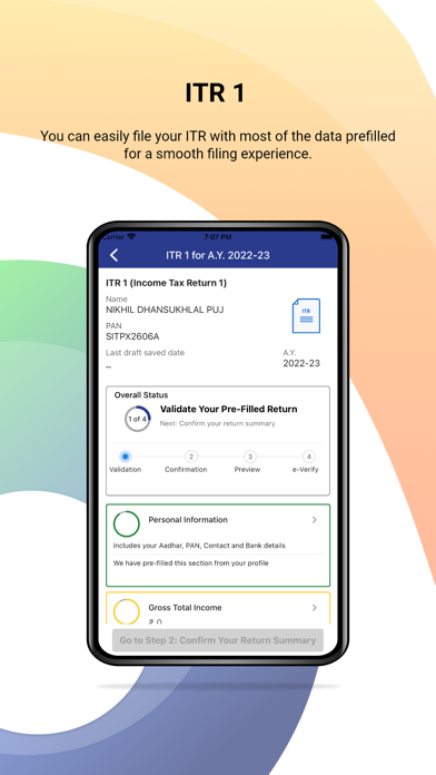 My I-tax Screenshot