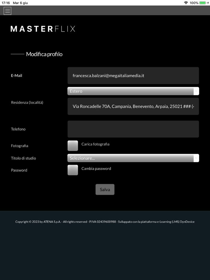 MASTERFLIX - Corsi on demand